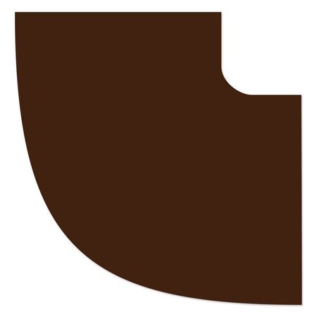 Ergomat DuraStripe Xtreme 3in 90 degrees Round Angle Corners Brown, 60PK DSX-CR3-90Angle-BR-KIT